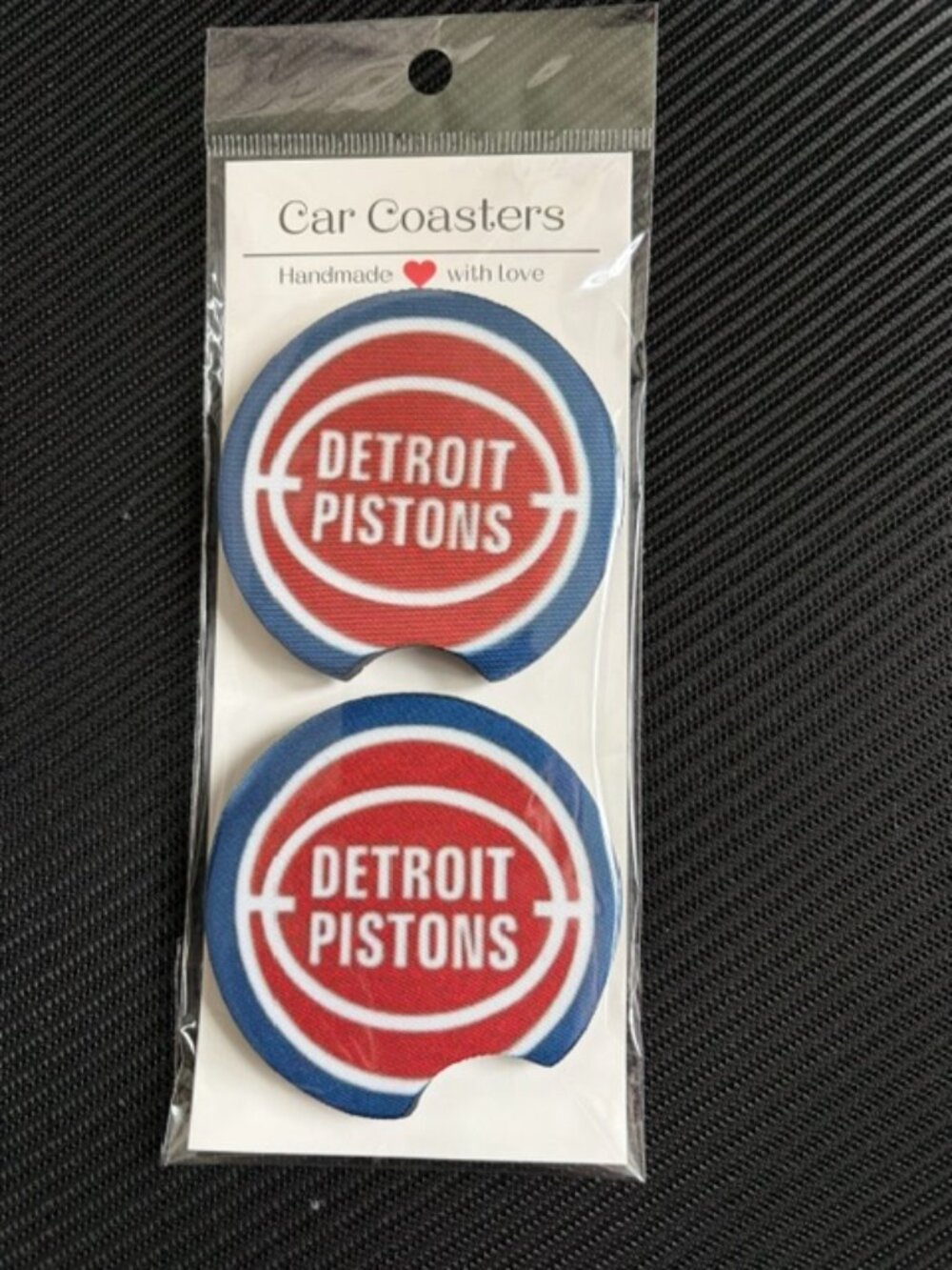 Detroit Pistons Car Coaster Set - NWT
